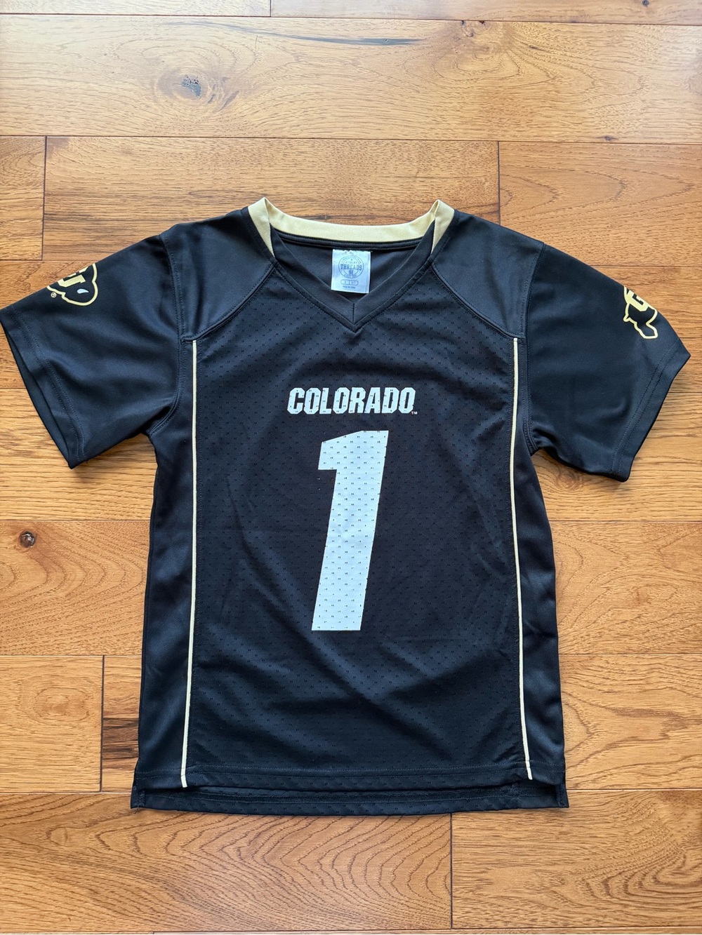 University of Colorado Buffaloes Black and Gold Football Jersey Women’s Size S